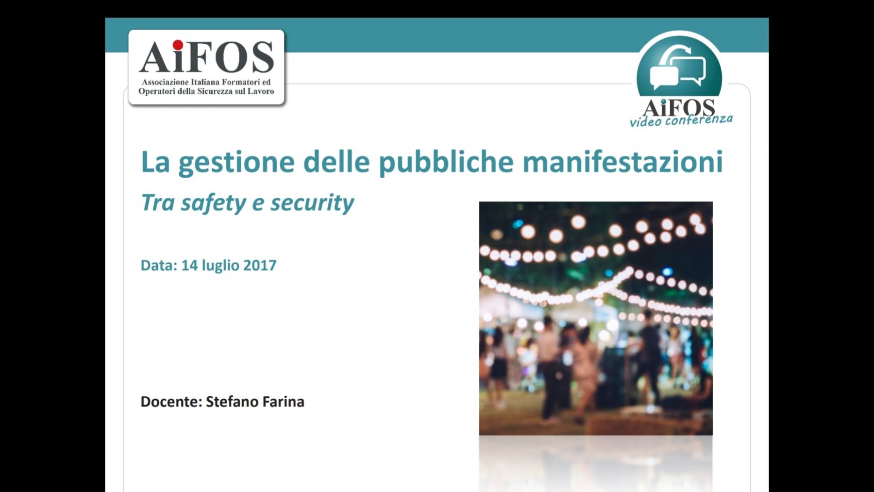 SICUREZZA EVENTI